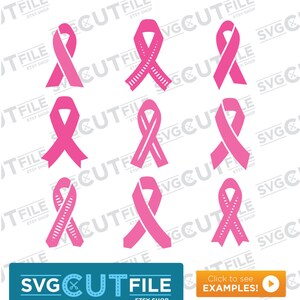 Breast cancer svg, cancer svg, pink ribbon svg, awareness svg, cancer ribbon svg, svg dxf png, ribbon svg, cure svg, fight cancer svg