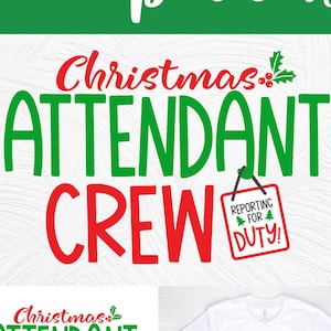 Atendente de Natal svg, Atendente de tripulação de Natal svg, sublimação de férias png, svg dxf png, natal, comissário de ônibus, comissário de bordo
