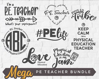 Download Funny Pe Teacher Svg Etsy