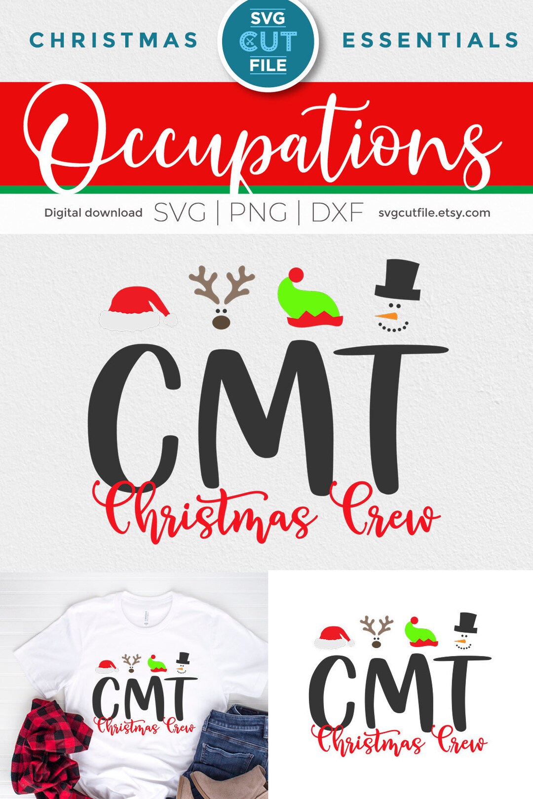 Christmas CMT Svg CMT Christmas Crew Svg Holiday Certified Etsy