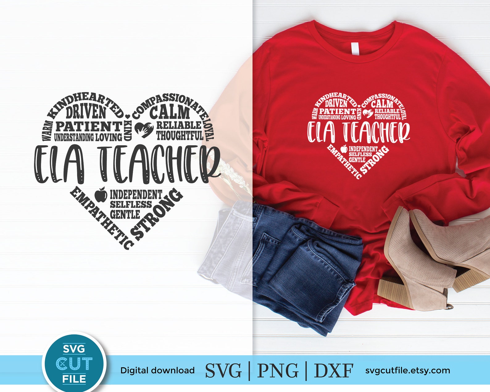 ELA Teacher Svg English Teacher Svg English Language Arts Etsy