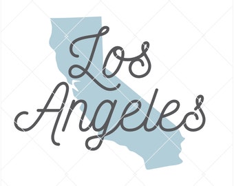 Los Angeles svg, Califórnia svg, Los Angeles dxf, decalque de vinil svg, Los Angeles png, camisa de los angeles, design de los angeles, scrapbook svg