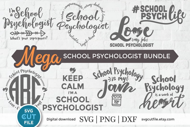 School Psychologist Svg, School Psychology Bundle Svg, Psych Collection ...