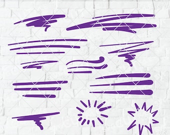 Swoosh SVG or Swish PNG squiggle starburst Word Underlines, Swash underline dxf, swishy marks, or swirl swishes swashes & swooshes, lines,
