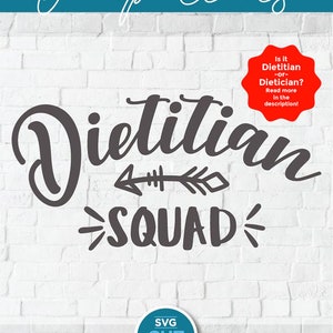 Dietitian svg, registered dietitian, squad svg, rdn svg, living the dietitian life svg, registered dietitian nutritionist svg, svg dxf png