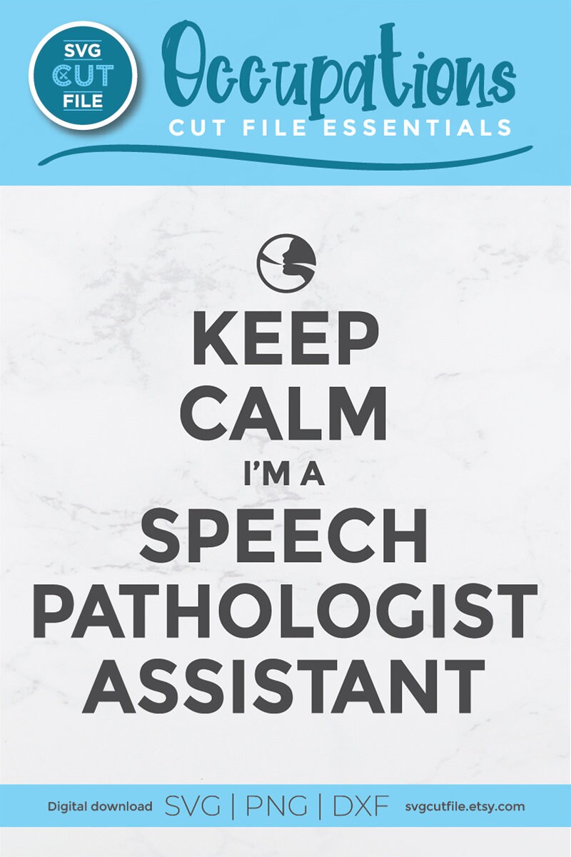 Speech Pathologist Assistant Svg Speech Language Pathologist Etsy