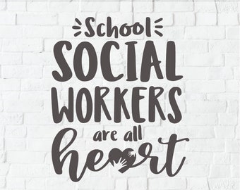 Schule Sozialarbeiter svg, Sozialarbeit svg, Arbeiter sind alle Herz, Geschenkidee svg, Liebe sozialarbeit, sozialarbeiter herzform, Geschenk svg dxf