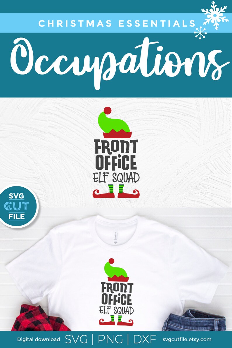 Download Christmas Front Office svg front desk svg Secretary elf ...