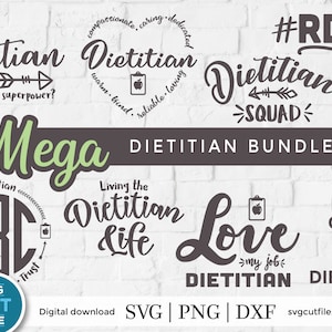 Dietitian svg, dietitian svg, bundle, student nutritionist, rd svg, rdn svg, registered dietitian nutritionist svg, svg dxf png, certified