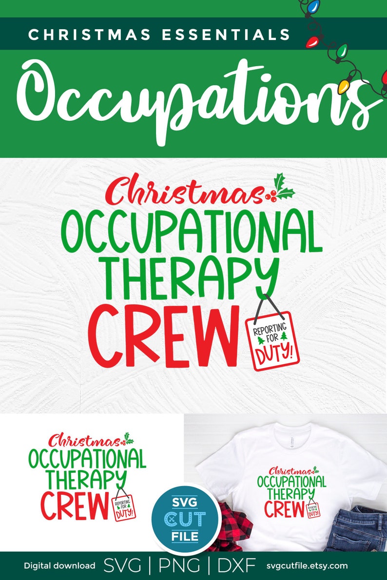 Christmas Occupational Therapy Svg OT Christmas Crew Holiday Etsy