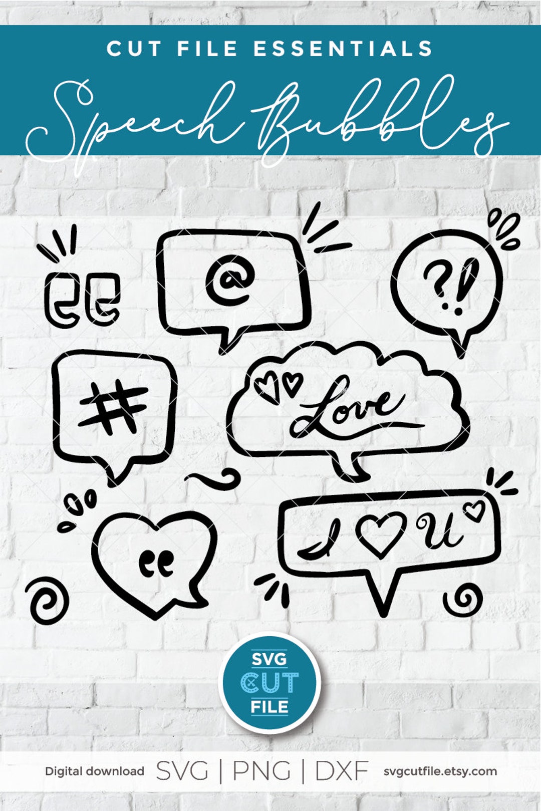 Speech Bubble Svg Speech Bubbles Svg Chat Bubbles Speech - Etsy