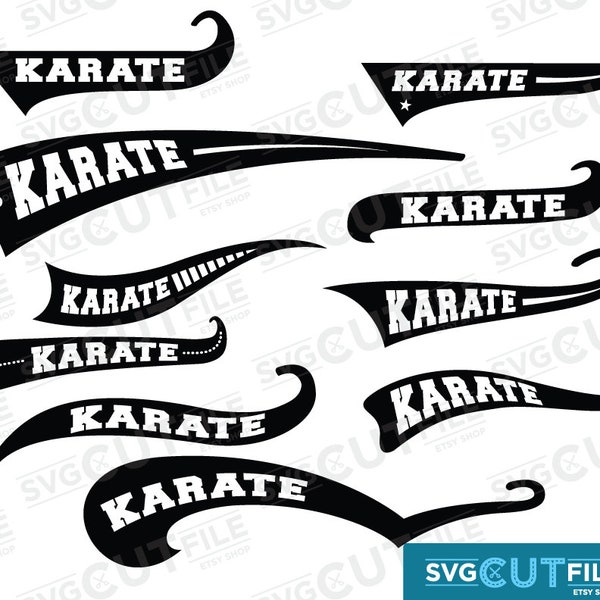 Karate svg, swoosh svg, text tail svg, swish swash swishes swooshes icon, sporty sport sports, karate gift shirt, tshirt dxf png, idea