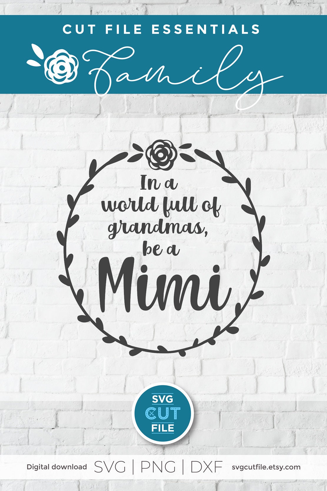 Mimi Svg in a World Full of Grandmas Be a Mimi Svg Cute - Etsy Norway