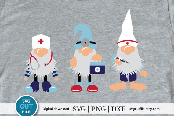 Download Nurse Gnome Svg Doctor Gnomes Svg Medical Gnomes Svg Etsy