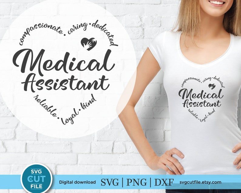 Medical Assistant Svg MA Svg Heart Svg MA Life MA Gift Etsy