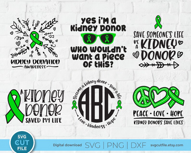 Kidney Donor Svg Bundle Kidney Donation Svg Lung Disease | Etsy