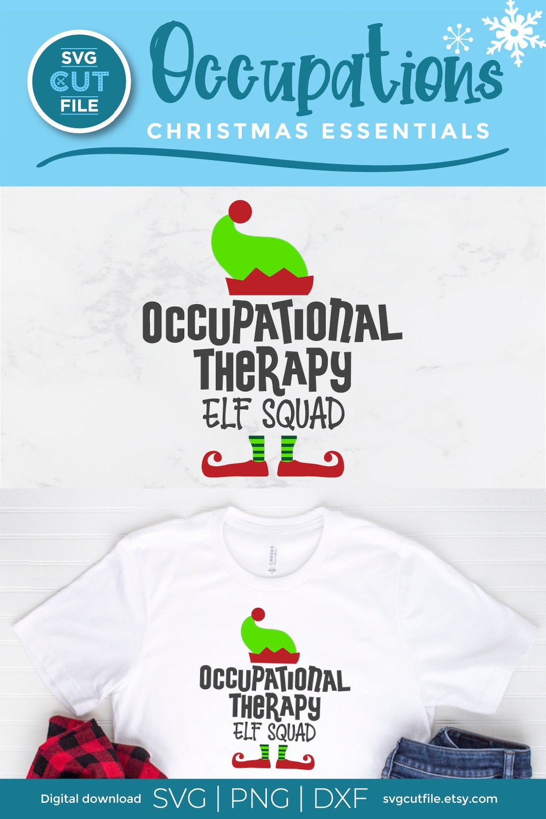 Christmas Occupational Therapy Svg, Occupational Therapy Elf Svg, Svg