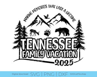Tennessee svg, Tennessee Family Vacation SVG, 2025 Family Trip, Family, TN crew svg, png for sublimation, squad, Mountains, Cricut dxf