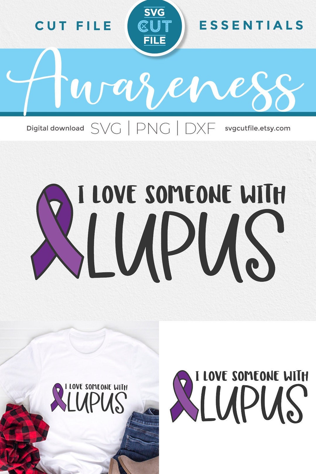 Lupus Svg, Lupus Awareness Svg, Svg Dxf Png, Lupus Awareness Month Svg
