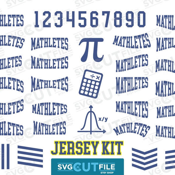 Mathletes svg, math jersey kit svg, clipart clip art icon, sports calculator svg, boy gift shirt, tshirt cute dxf png, idea pi symbol tee