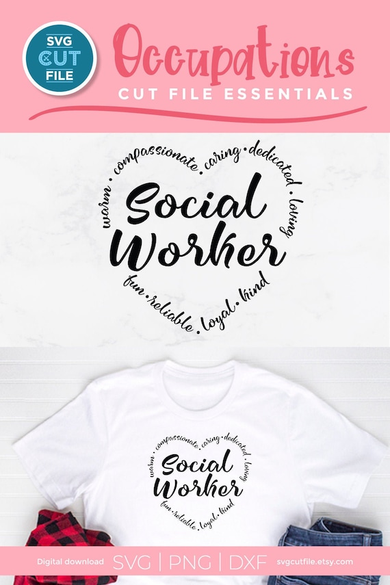 Super Power svg Social Work svg Social Worker svg Services Gift Idea SVG PNG dxf & jpeg Print Ready Files Social Services svg