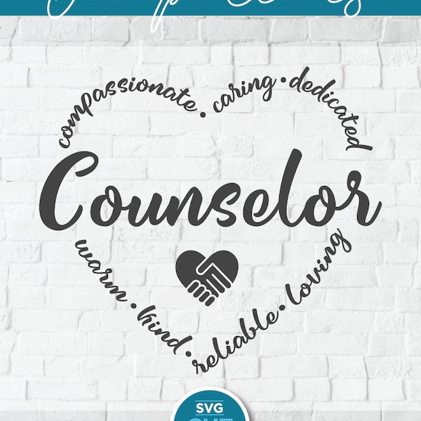 Counselor svg, school counselor svg, svg dxf png, School Psychologist, coworker gift ideas, counselor gifts, svg for cricut, gift counselor