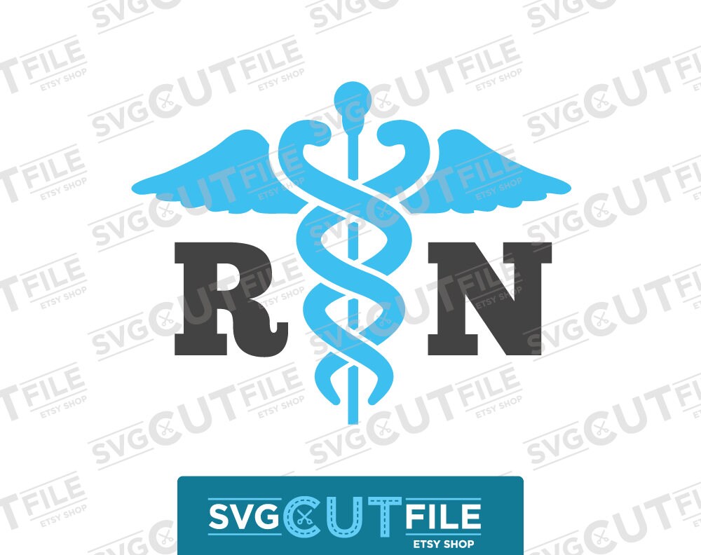Download RN svg caduceus nurse nursing shirt lpn cna medic ...