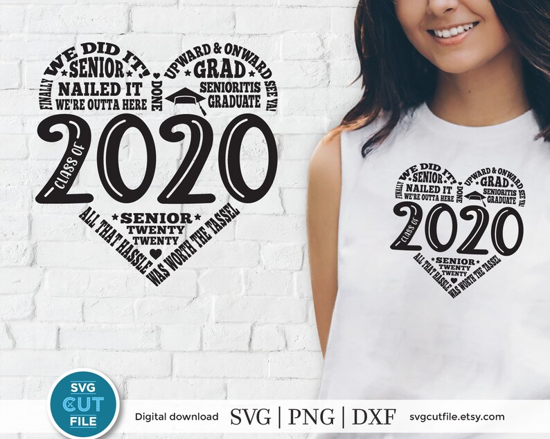 Download 2020 grad svg graduation cap senior cutting file college | Etsy