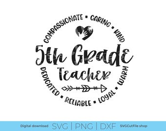 5. Klasse Lehrer svg, fünfte Klasse Lehrer svg, 5. Klasse, fünfte Klasse unisex, Schule svg