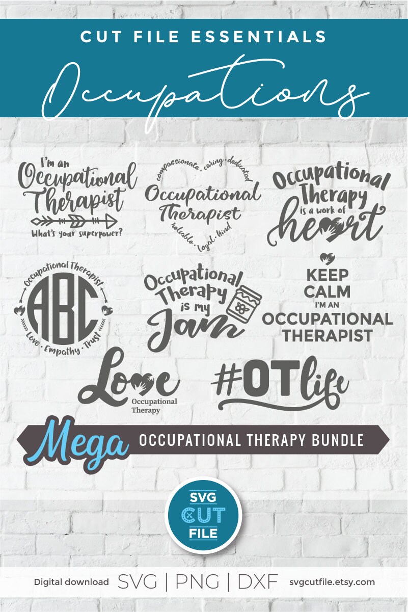 Occupational Therapist Svg Bundle, Occupational Therapy Svg, OT ...
