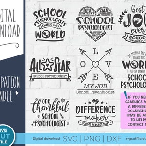 School Psychologist Svg, School Psychology Bundle Svg, Psych Collection ...