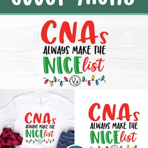 Christmas CNA svg, CNA Christmas svg, holiday CNA svg, nice list, svg dxf, Sublimation png, CNAs, always make the, cricut, cameo crafters image 7