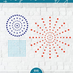 Starburst svg, sunburst svg, svg dxf png, star burst svg, dot starburst svg, poke dot svg, 4th of july svg, polka dot pattern svg, fireworks