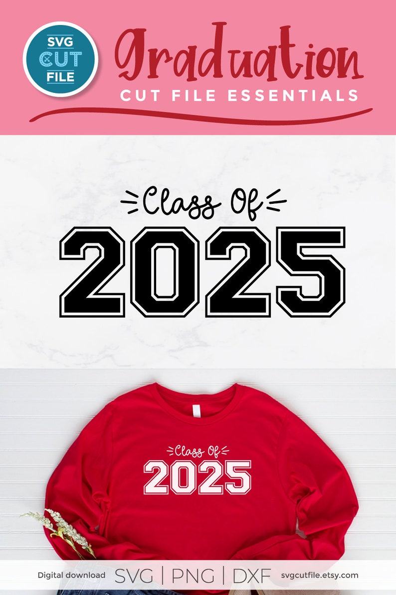 Class of 2025 Svg Cute 2025 Grad Svg 2025 Graduation Svg Etsy