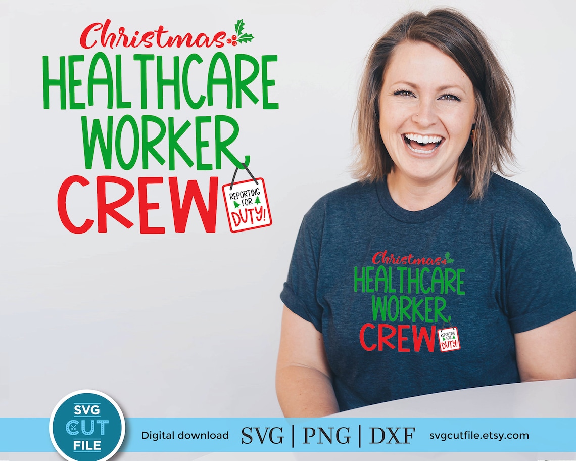 Christmas Healthcare Worker Svg Christmas Health Care Worker Etsy