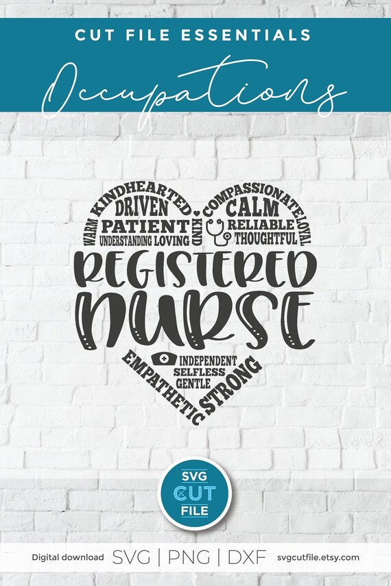 RN svg, registered nurse svg, Nursing svg, nurse appreciation svg, subway art svg, stethoscope svg, heart svg, word art svg, word cloud svg