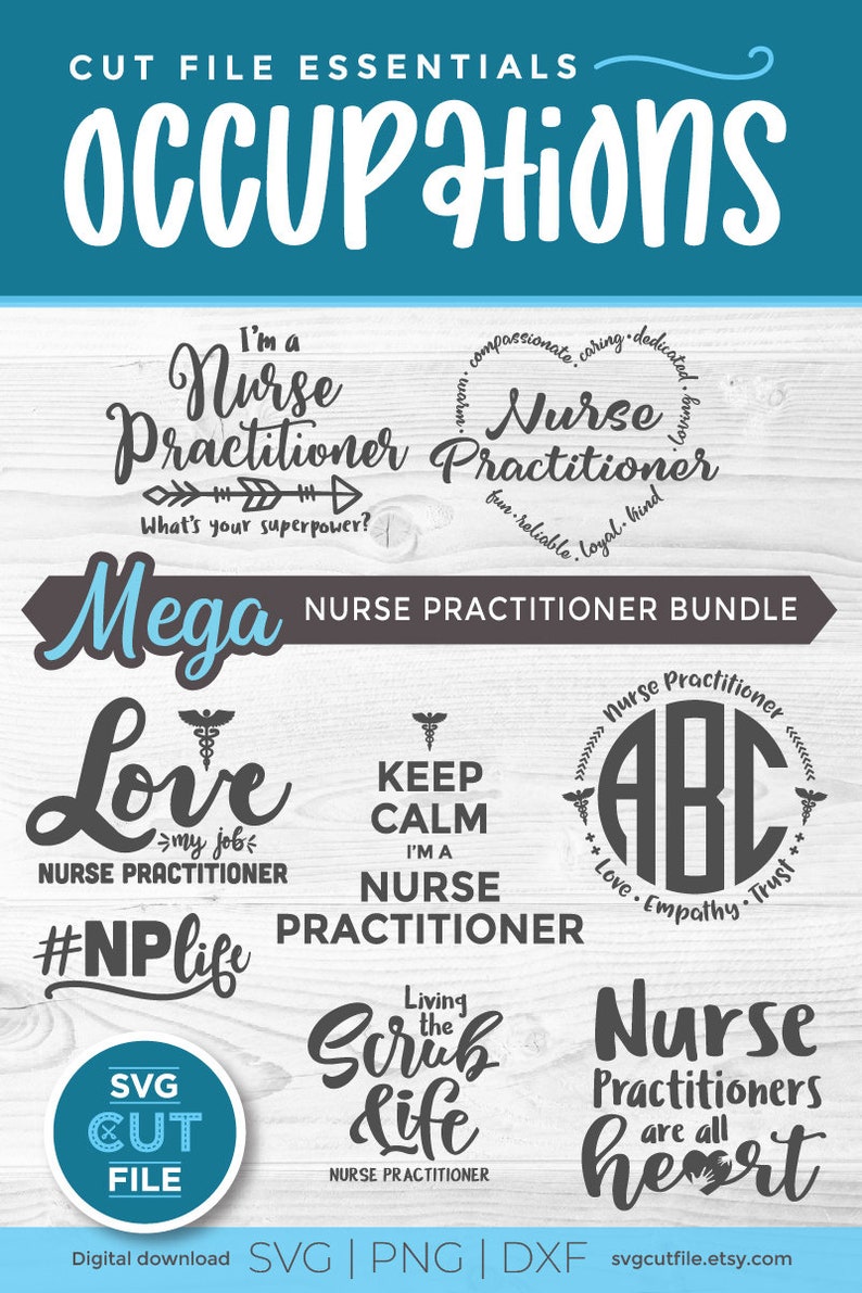 Download Nurse practitioner svg bundle Nursing svg nurse appreciation | Etsy