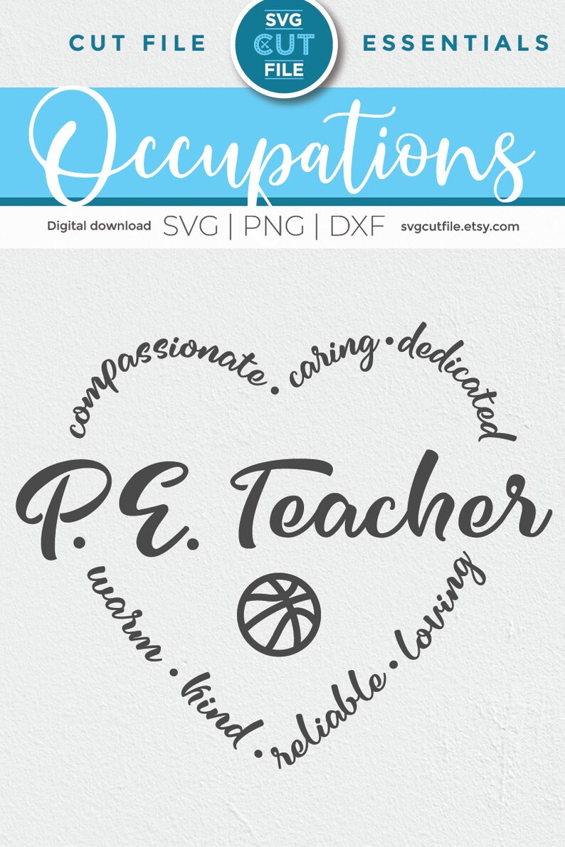 Download PE Teacher svg phys ed svg physical education svg teacher ...