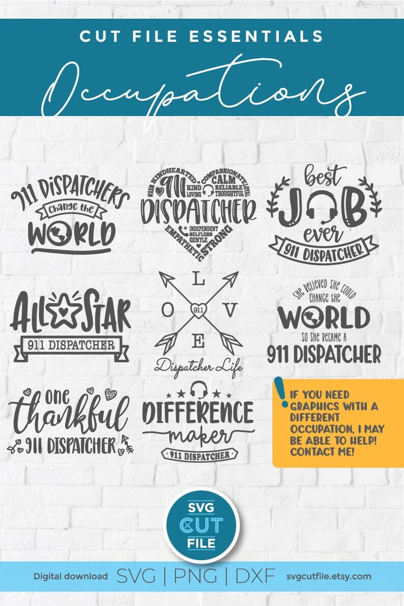 Download 911 dispatcher svg dispatcher svg dispatcher design | Etsy
