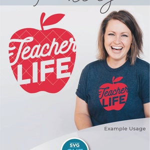 Teacher svg, teacher life svg, teacher bag svg, appreciation svg, i love teaching svg, gift svg, teacher shirt svg, teaching svg, apple svg