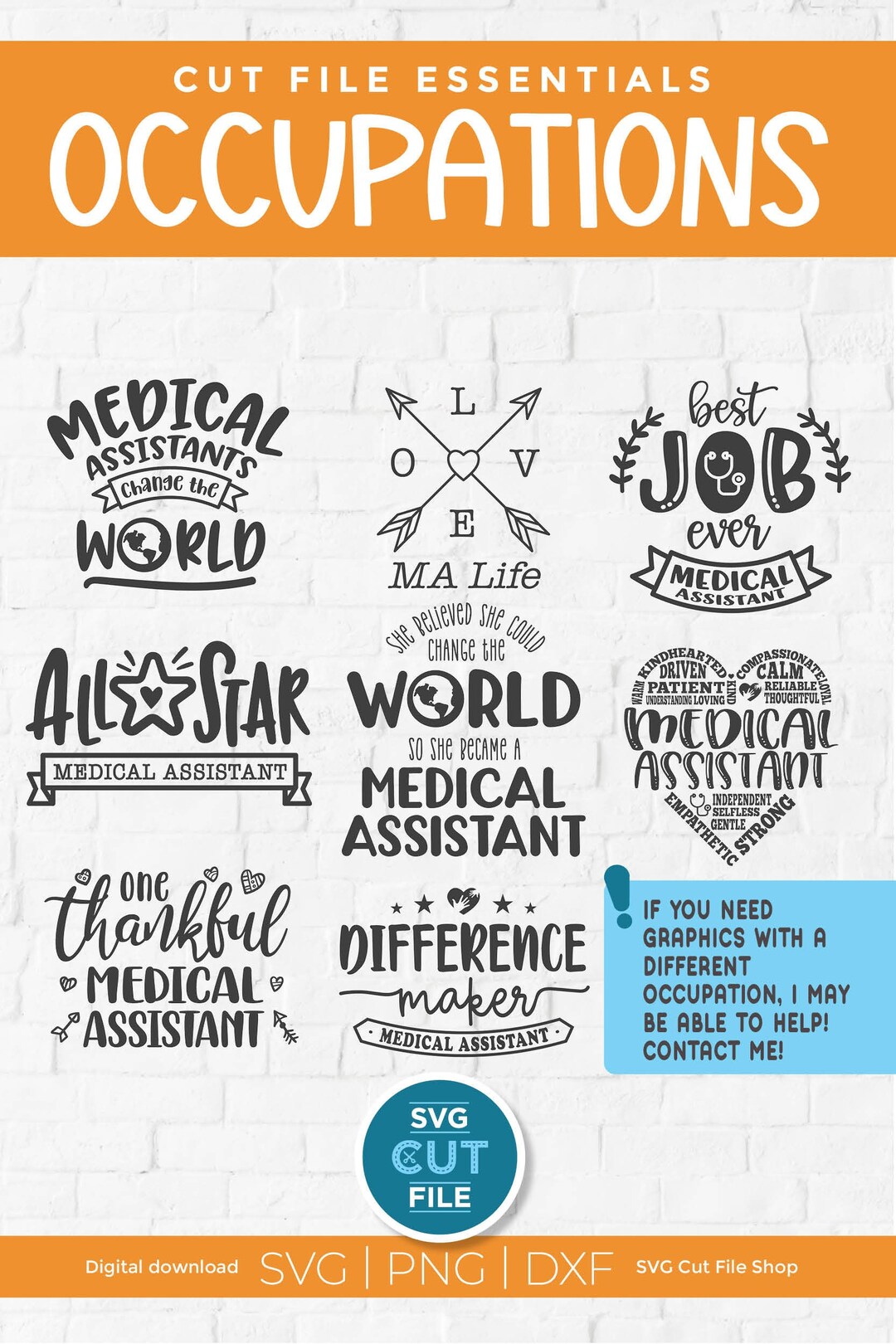 Medical Assistant Svg Bundle, MA Svg, Heart Svg, Subway Art Svg, MA