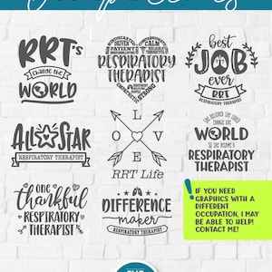 Respiratory therapist svg bundle, respiratory therapy, respiratory svg, lungs svg, lung cancer svg, svg dxf png, RT pack svg, rt svg rrt svg