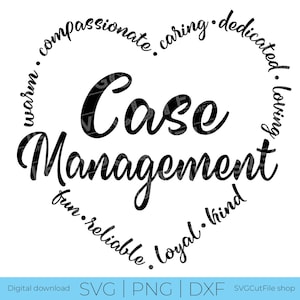 Case Management svg, Assistente social, serviço social Case Manager svg, gerenciamento de casos de enfermeira, resultados, coração, presente de assistente social, svg dxf png