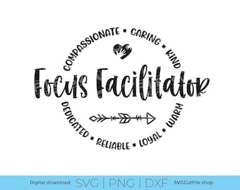 Fokus Facilitator svg, Fokusgruppe svg, Schulfacilitator svg, Counselor svg, Berufe, Schulfokus Fabilitator svg, svg dxf png