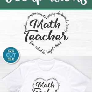 Math Teacher Svg, Math Svg, School Math Teacher Svg, Teacher Gift, Math ...