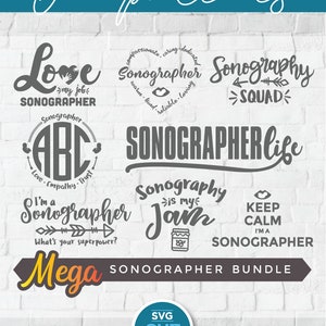 Sonographer svg, Ultrasound tech svg, sonography bundle svg, sonography collection pack svg, love being a Sonographer, Ultrasound tech life