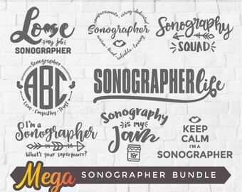 Sonographer svg, Ultrasound tech svg, sonography bundle svg, sonography collection pack svg, love being a Sonographer, Ultrasound tech life