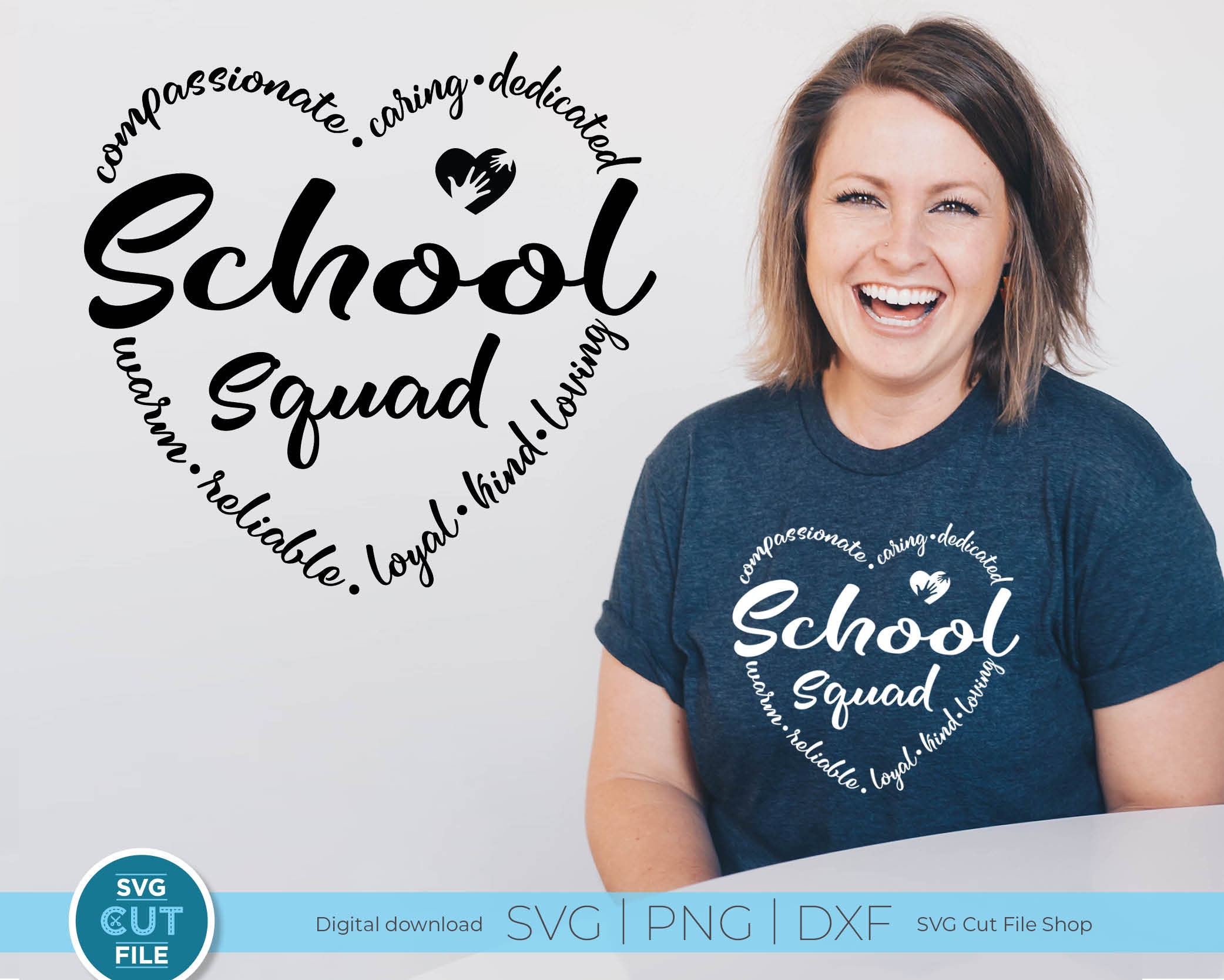 School Squad Svg, Teacher Appreciation Svg, Teacher Word Art, School ...
