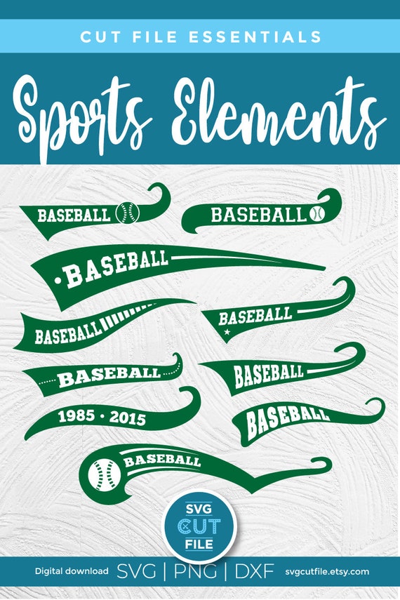 Baseball Tail SVG Vectror Bundle, Baseball Swoosh SVG