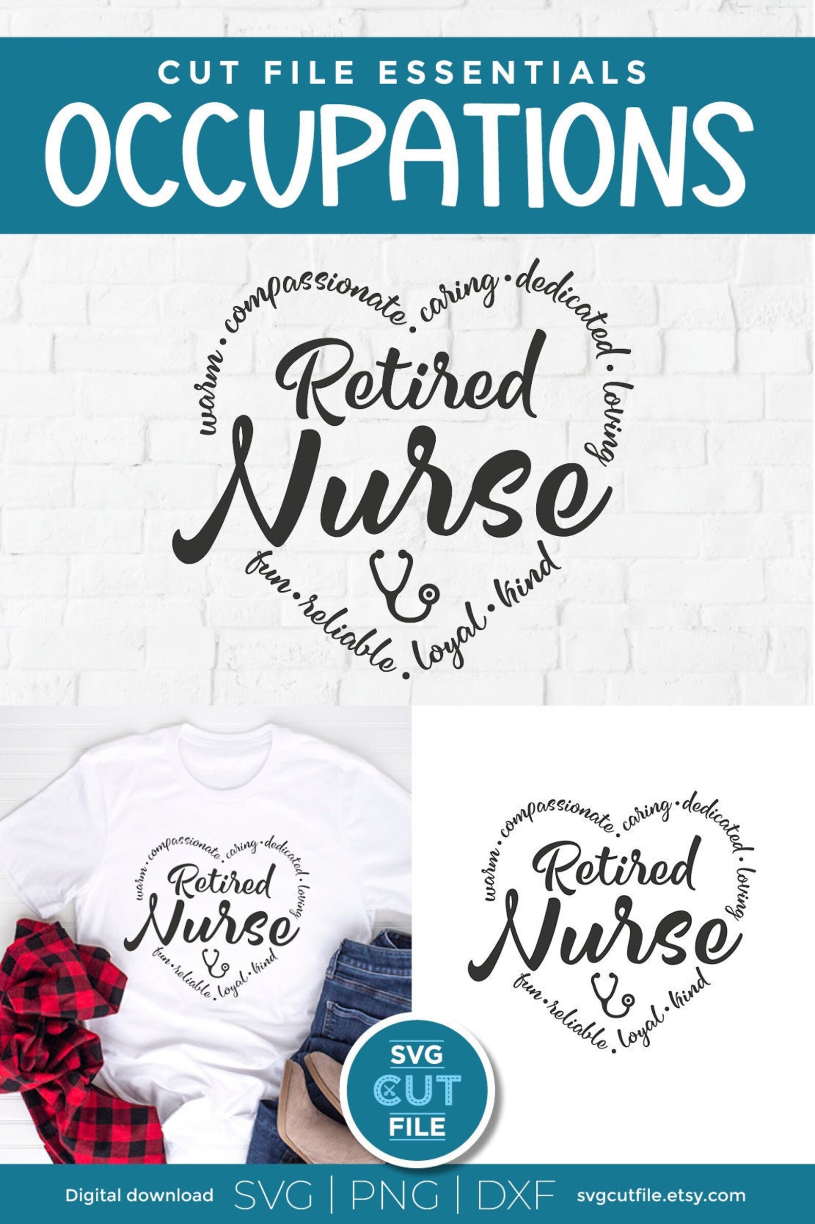 Retired Nurse Svg, Retiring Nurse Svg, Nurse Appreciation Svg, Word ...
